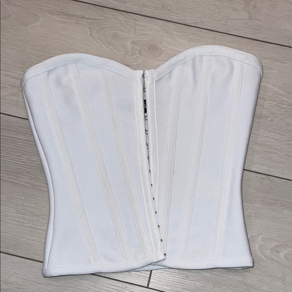 Pretty little thing White corset top